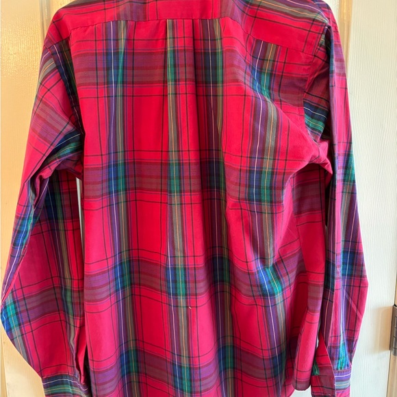 Van Heusen classic collection plaid long sleeve shirt men’s medium - Picture 2 of 3